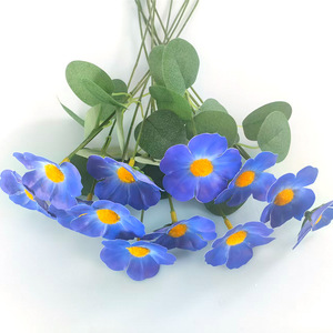 Fleurs artificielles en soie violette Haomei Flower Factory, 10 cm, en tissu plastique, décorations de mariage, arrangements d'intérieur - Product Image 2