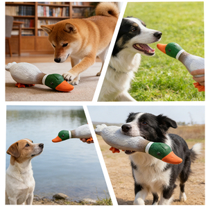 Juguete de Peluche para Perros con <span class=keywords><strong>Sonido</strong></span>, Cepillo de Dientes, Diseño de Ganso, Gaviota o Pato, con Alas Suaves y Ojos Grandes - Product Image 5