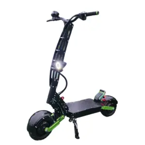 Geofought 52V 5000W Dual Motor Elektrische Scooter 11Inch Off Road Band Max Speed 75kmh Opvouwbare E-Scooter Met Ebs