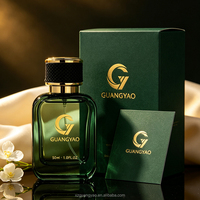 Botol Parfum Kosong Kaca Hitam 50ml Ramah Kantong, Custom, Mewah, Datar, Matte, Elegan, Kotak Hadiah, Grosir High-End