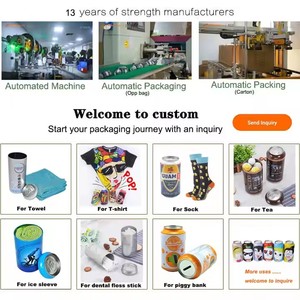 Wholesale Free Sample Custom Soda Cola Shape Stash Tin <strong>Cans</strong> for T-shirts Towel Socks Packaging - Product Image 6