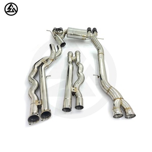 Escape de acero inoxidable con control remoto CSZ para <span class=keywords><strong>BMW</strong></span> S55 M3 F80 <span class=keywords><strong>M4</strong></span> F82 3,0 T, tubo de escape Valvetronic, tubo medio de igual longitud - Product Image 4