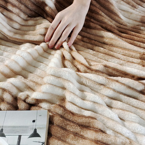 2025 bán buôn của dày ấm flannel chăn, thỏ sang trọng Bìa chăn, sữa sang trọng Nap chăn - Product Image 5