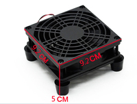 Mini ventilateur de refroidissement silencieux et silencieux pour routeur sans fil avec radiateur d'alimentation DC 5V USB en plastique