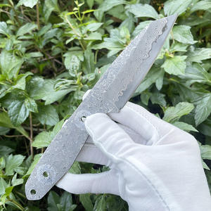 Cuchillo de Acero Damasco VG10 para Dropshipping en Shopify, Hoja en Bruto DIY de Espiga Completa 58HRC Pulido a Espejo para Proyectos de Forja, Herramienta EDC para Exteriores - Product Image 3