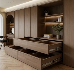 Armario de Dormitorio Personalizado BALOM, Armario de Madera con Diseño Tallado Vintage, Armario de Dormitorio para Decoración de Hogar de Lujo - Product Image 6