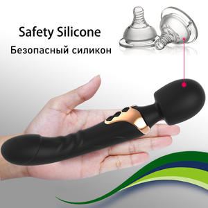 Güçlü Dildos vibratör çift motorlu USB şarj edilebilir su geçirmez silikon büyük boy değnek g-spot 10 frekansları yetişkin seks oyuncak - Product Image 2