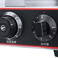 Machine à gaufres électriques professionnelle pour cornets de crème glacée / Gaufrier à 1 plaque / Appareil à cornets pour la maison
