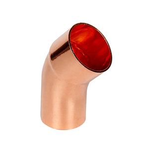 定制铜90度弯头配件15毫米制冷剂自焊料铜空气配件 - Product Image 2
