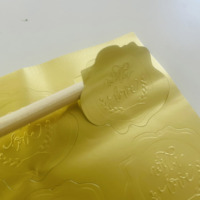 Étiquette en rouleau de vinyle avec logo personnalisé, feuille d'or, imperméable, autocollante, pour l'emballage alimentaire, les huiles essentielles, les cosmétiques, personnalisable