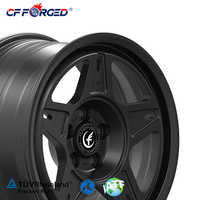 Velg Offroad CF FORGED Baru Lima Palang Warna Hitam Doff dari Aluminium Alloy Forged untuk Jeep Wrangler untuk F150 Ukuran 16-24 Inch