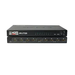 splitter audio video Suppliers-1 In 8 Out 8 Poorten 1X8 Hd Splitter Audio Video Voor 3D Hdcp 1080P Ondersteuning Hd splitter Resolutie Tot 2K