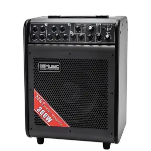 300W grande potência ao ar livre alto-falante portátil 4 canais bateria Powered amplificador multifunções com 16 efeitos digitais Delay, Chorus,