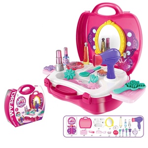 Estuche <span class=keywords><strong>de</strong></span> transporte <span class=keywords><strong>de</strong></span> <span class=keywords><strong>maquillaje</strong></span> <span class=keywords><strong>para</strong></span> niños en edad preescolar, 18 unidades, juguete <span class=keywords><strong>de</strong></span> juego <span class=keywords><strong>para</strong></span> <span class=keywords><strong>niñas</strong></span> - Product Image 1
