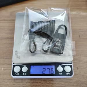 Antuke Candado de combinación con cable de alambre para casco, 150 cm, aleación de zinc, portátil, para motocicleta, bicicleta, uso en exteriores - Product Image 2