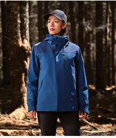 Veste d'hiver amovible à blocs de couleur, veste d'extérieur amovible avec capuche, poche zippée imperméable, chemises pour hommes