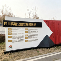 Signalétique LED Lumineuse Personnalisée pour Monument Thématique Extérieur Autoportant, Écologique et Résistante aux Intempéries, Idéale pour Parcs et Places Publiques