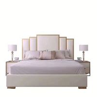 Lit de luxe moderne pour la maison, taille Queen, vente chaude 2026