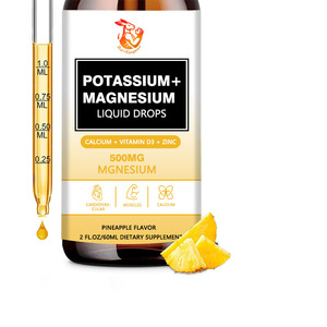 Gotas Líquidas de Potasio y Magnesio a Precio de Mayoreo con 500mg de Magnesio, Apoyan la Producción de Energía, Promueven un Sueño Reparador - Product Image 1