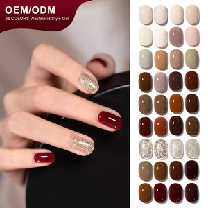Miss Gooey Collection automne <span class=keywords><strong>hiver</strong></span> ensemble de vernis à ongles en gel 36 couleurs usine CE/CPNP vernis en gel sans Hema logo de marque personnalisé OEM - Product Image 1