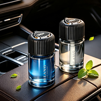 Parfum de voiture de luxe Carmate, liquide bleu gris noir, en forme de clôture, parfum durable, désodorisant sans alcool, parfum de voiture