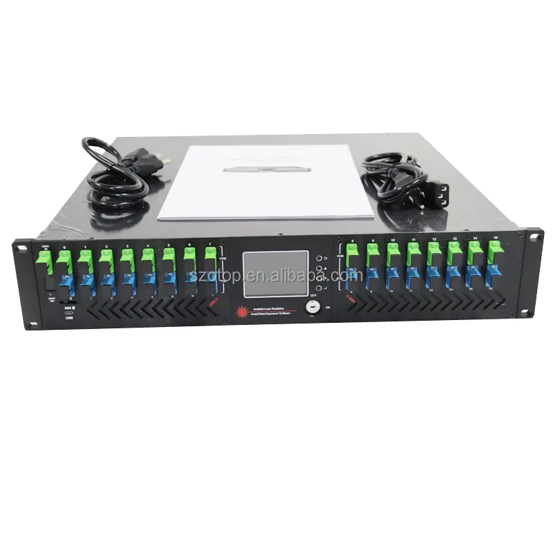 16 Ports 1550nm CATV 17/19/20/21/22/23/24dBm WDM EDFA CATV Netzwerk Glasfaserverstärker englisch Webmanagement