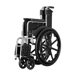 Fauteuil roulant robuste à cadre en acier carbone, roues en alliage durables, système de freinage double autopropulsé, design pliable - Product Image 5