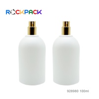 Envases Cosméticos Personalizados de 100 ml, Botellas de Perfume con Pulverizador y Tapas de Bola Doradas
