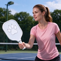 Raquette de pickleball en fibre de verre à impression graphique personnalisée, légère, corps large, sweet spot, vente en gros OEM, directement de l'usine