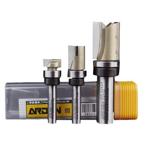 Arden 0215 Top Bearing Straight Router Bit-Garniture affleurante et copie <span class=keywords><strong>de</strong></span> modèle pour le travail du bois - Product Image 3