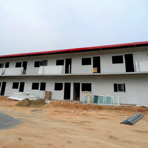 TOPPRE assemblato piccolo ufficio prefabbricato <span class=keywords><strong>Bungalow</strong></span> K House edifici in acciaio prefabbricati portatile cabina K casa di lavoro campo T casa - Product Image 2