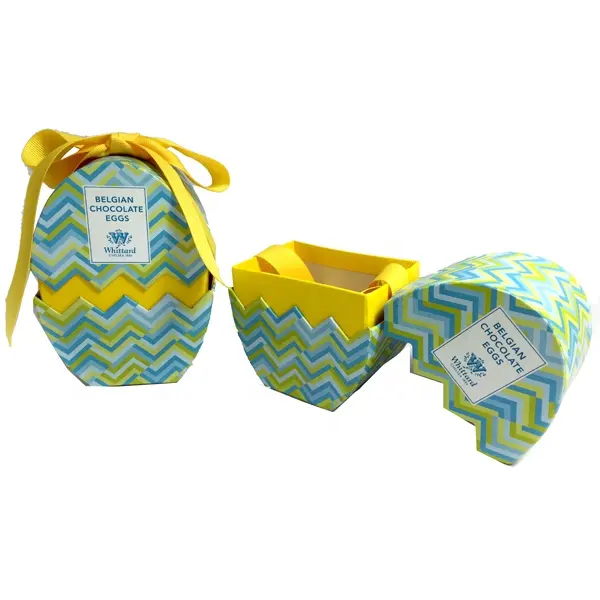 Easter Candy Egg Shape Gift Box With Custom Printing Color Logo For Gift Packing