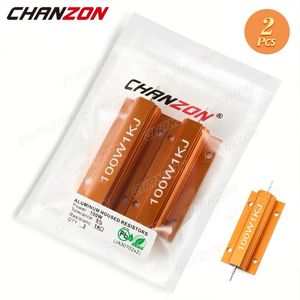 2Pcs 25W 50W 100W RX24 Boîtier métallique haute puissance en aluminium Résistances fixes bobinées 0.01 - 10K Ohm Charge fictive Résistance bobinée - Product Image 6