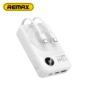 Remax taşınabilir güç banka manyetik Pd20W 22.5W Qc3.0 Ce/Fcc/Rohs yeni ürün Shenzhen 2024 manyetik kablosuz Powerbank 20000Mah