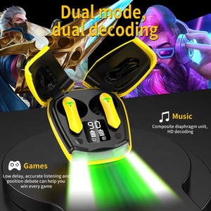 OEM-auriculares inalámbricos con tijera para videojuegos, cascos intrauditivos con luz LED RGB, <span class=keywords><strong>Bluetooth</strong></span>, IPX5, ANC, 2022 - Product Image 4