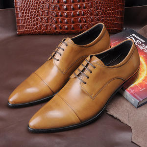Zapatos de Vestir de Cuero Genuino con Logotipo Personalizado de Lujo Originales 2025, con Punta Cuadrada, Transpirables, Estilo Casual para Oficina y Negocios para Hombre - Product Image 4
