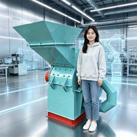 Broyeur de sciure de bois multifonctionnel 22KW 2T/H avec moteur pour déchets de bois, bambou, livres, pailles de culture