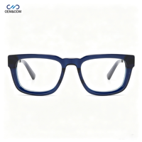 Lunettes de vue vintage GL6720 en acétate massif, monture rectangulaire pleine, durables, pour hommes et femmes