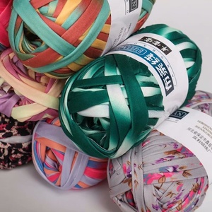 Fil à tricoter Fettuccini <span class=keywords><strong>Zpagetti</strong></span> 100g, DIY, panier en tricot, sac au crochet, matériaux de couture, tricot, crochet, fil de t-shirt multicolore - Product Image 2