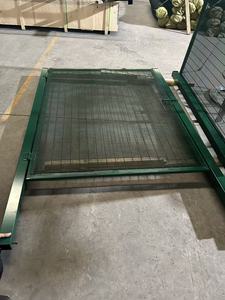 Panneau de clôture en treillis soudé galvanisé recouvert de PVC vert, grille de protection - Product Image 3