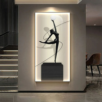 Lampe murale LED moderne en aluminium et tissu, motif abstrait lumineux, pour salon, salle à manger, chevet