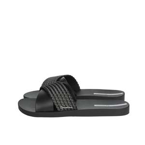 Sandali piatti da donna Ipanema con cinturino intrecciato nero - Product Image 1