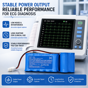 Batterie rechargeable personnalisée pour moniteur ECG/EKG, équipement de diagnostic, pack d'alimentation <span class=keywords><strong>médical</strong></span> de remplacement pour appareils de cardiologie, OEM - Product Image 3