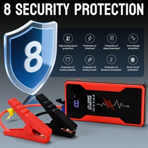 Nouvelle <span class=keywords><strong>Batterie</strong></span> de Démarrage d'Urgence pour <span class=keywords><strong>Voiture</strong></span> Grande Capacité 12V 12000mAh, Portable, pour Usage Extérieur, Noir et Rouge - Product Image 2