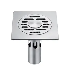 Coperchio di scarico a pavimento per lavatrice tappo di scarico in acciaio inossidabile SUS304 con nucleo Anti-odore autosigillante