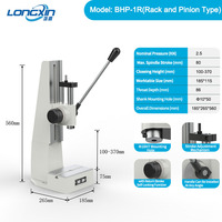 Presse manuelle Longxin BHP-1R de type rack avec fonction de verrouillage automatique, haute pression et haute rigidité, machine de presse mécanique