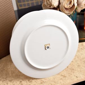 wholesale yellow bone china cake stand Porcelain <b>Dinnerware</b> Plates for Weddings Gifts with boxes - Product Image 3