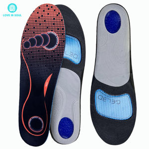 Plantillas para zapatos Loveinsoul EVA, soporte de arco de longitud completa, almohadillas para Talón de GEL, plantilla de absorción de impacto, plantilla para aliviar el dolor, plantilla para fascitis Plantar - Product Image 2