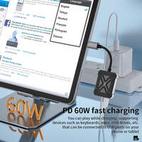 Adaptateur OTG USB3.0 2 en 1, convertisseur prenant en charge les disques durs de 2 To et la charge