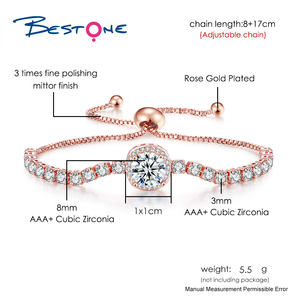 Delicadas pulseras de piedra natal de cristal de colores para mujer, regalos de joyería, pulsera de tenis de circonita cúbica con micropavé de lujo CZ Iced Out - Product Image 2